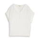 blouse solid v-neck - 1051077