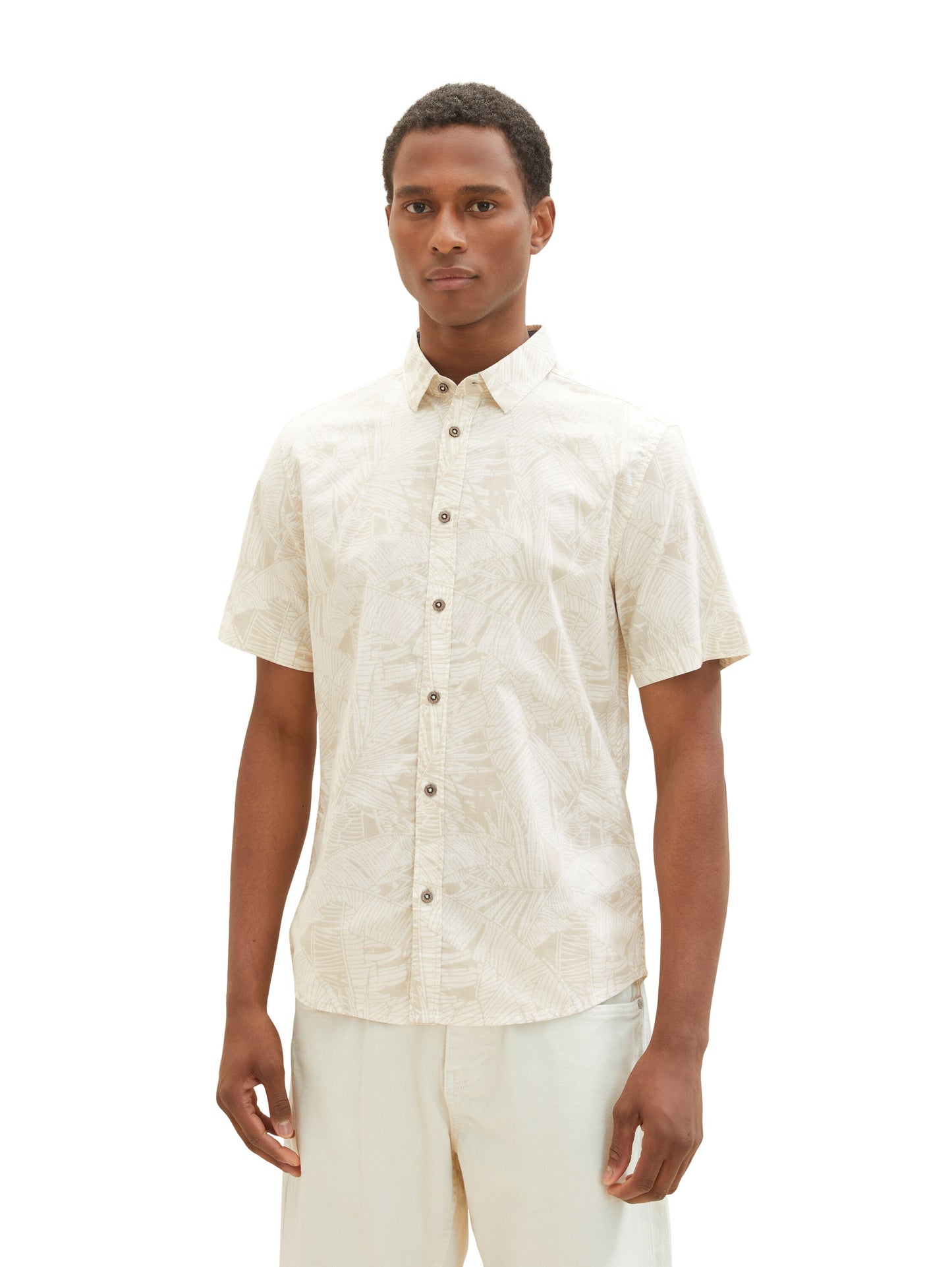 printed slubyarn shirt - 1036222