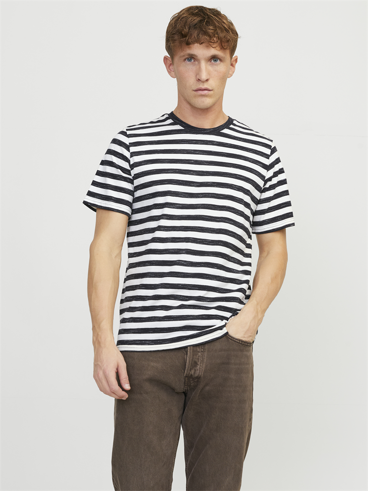 JORTAMPA STRIPE TEE SS CREW NECK - 12252176