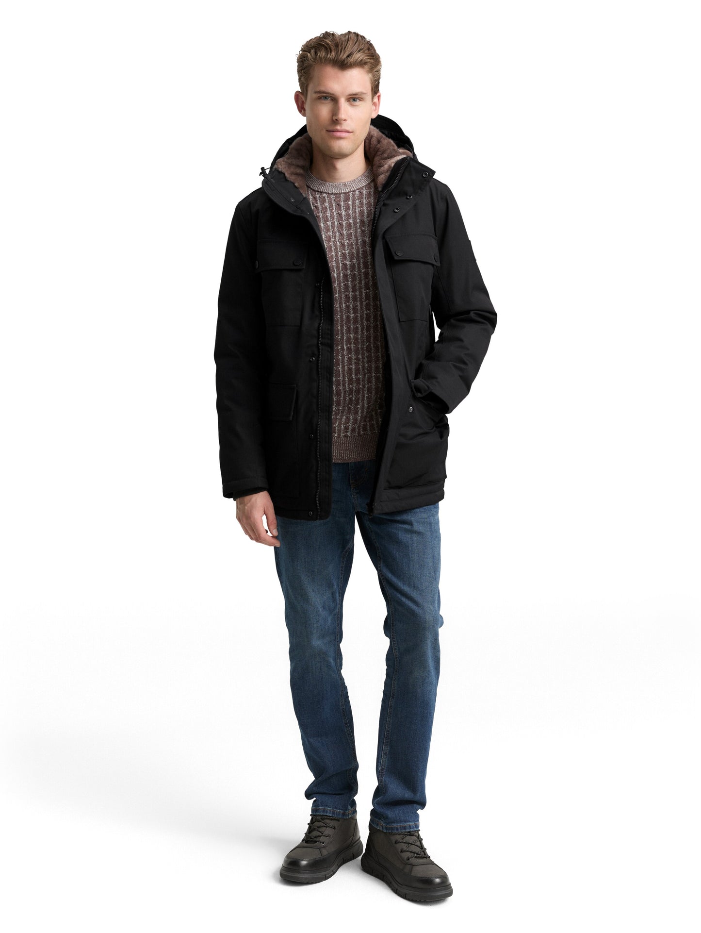 fieldjacket with hood - 1046981