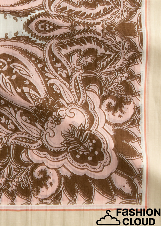 Scarf, woven, cotton-modal, various - 508819502057