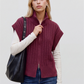 VMBANG RIB SL HIGHNECK ZIPPER VEST - 10347170