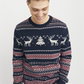 JJXMAS SNOWBALL KNIT CREW NECK - 12248145