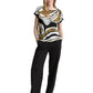 T-shirt deplaced print - 1047064