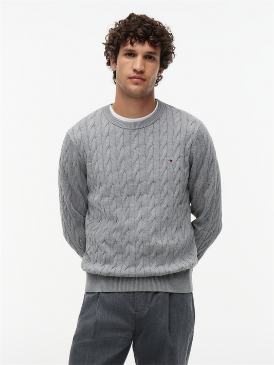 CLASSIC COTTON CABLE CREW NECK - MW0MW33132