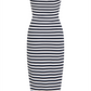 TJW LOGO TAPE STRIPE TUBE DRESS - DW0DW17922