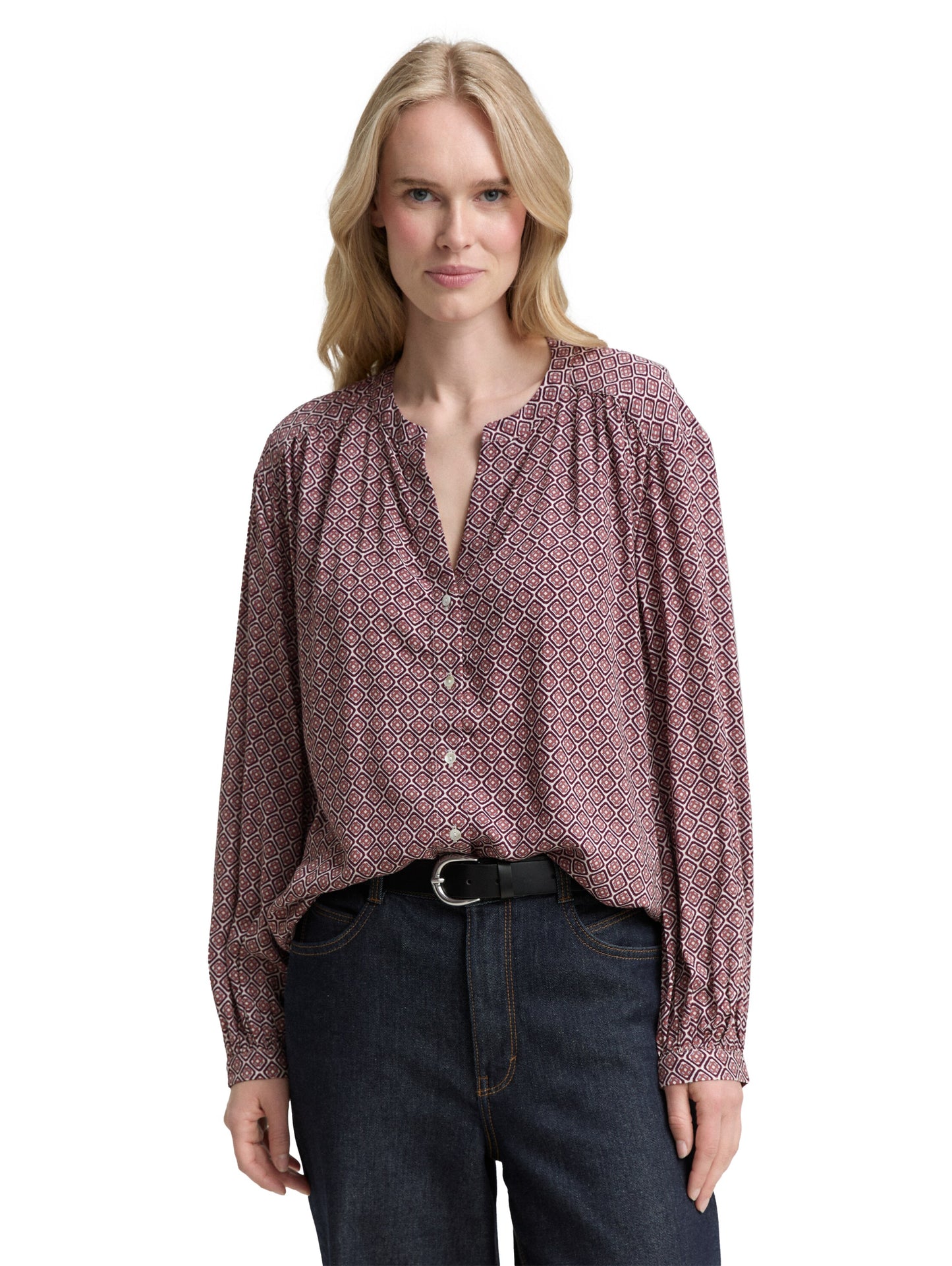 blouse printed longsleeve - 1047584