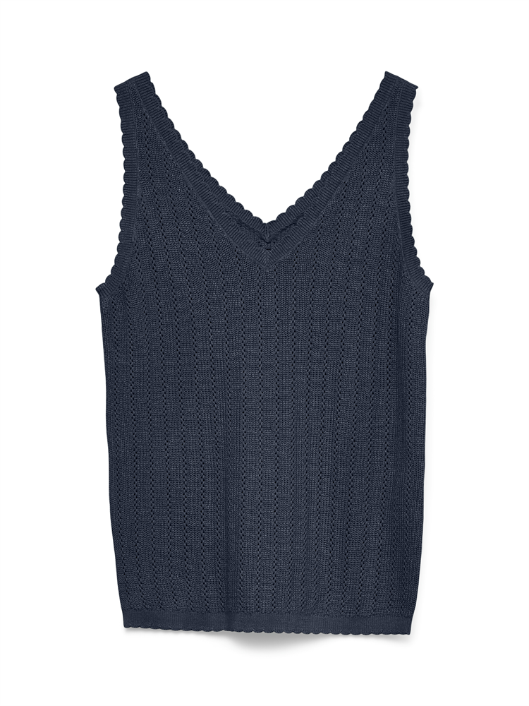 VMNEWLEX POINTELLE V-NECK TOP - 10340559