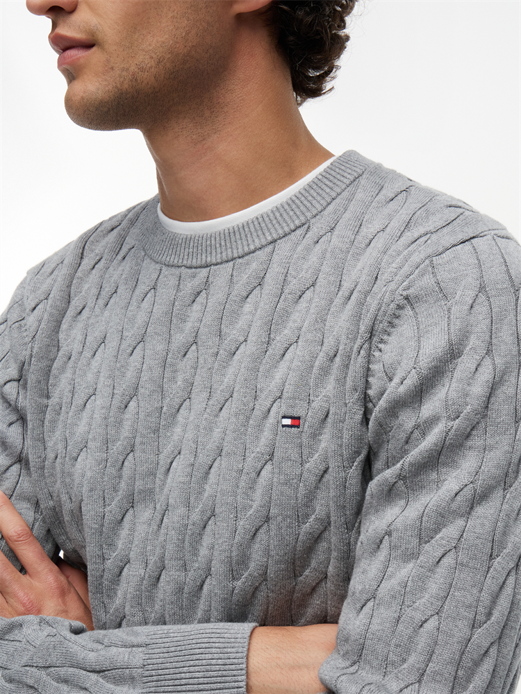 CLASSIC COTTON CABLE CREW NECK - MW0MW33132