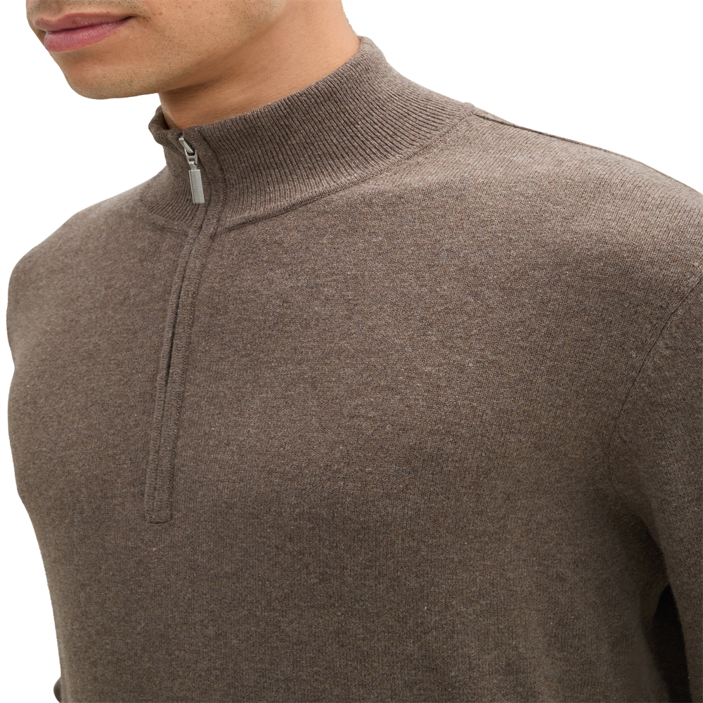 cotton cashmere knit troyer - 1043268