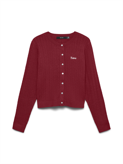 VMGOLD CABLE LS O-NECK CARDIGAN - 10346495