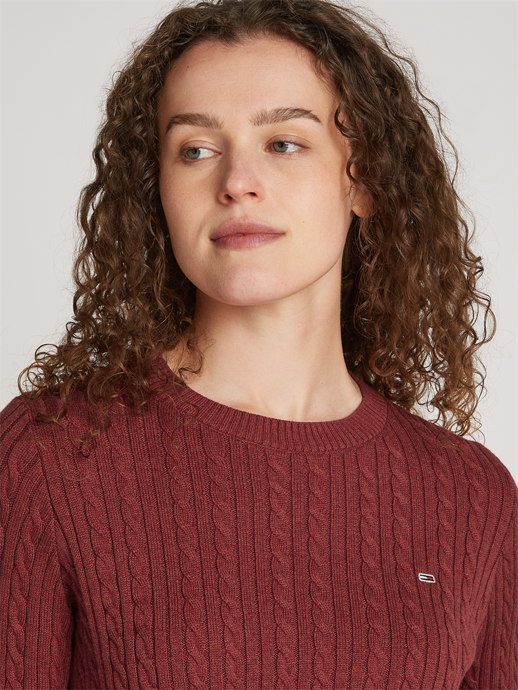 TJW CABLE ESSENTIAL SWEATER - DW0DW18683