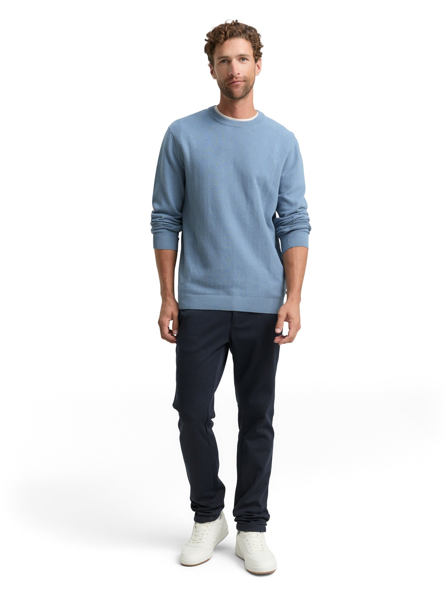 knitted herringbone pullover - 1048720