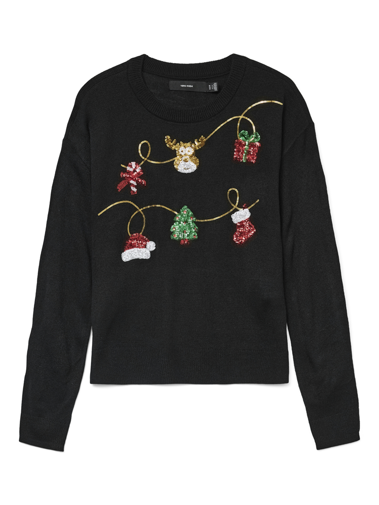 VMGLITTER LS O-NECK XMAS BOX - 10333074