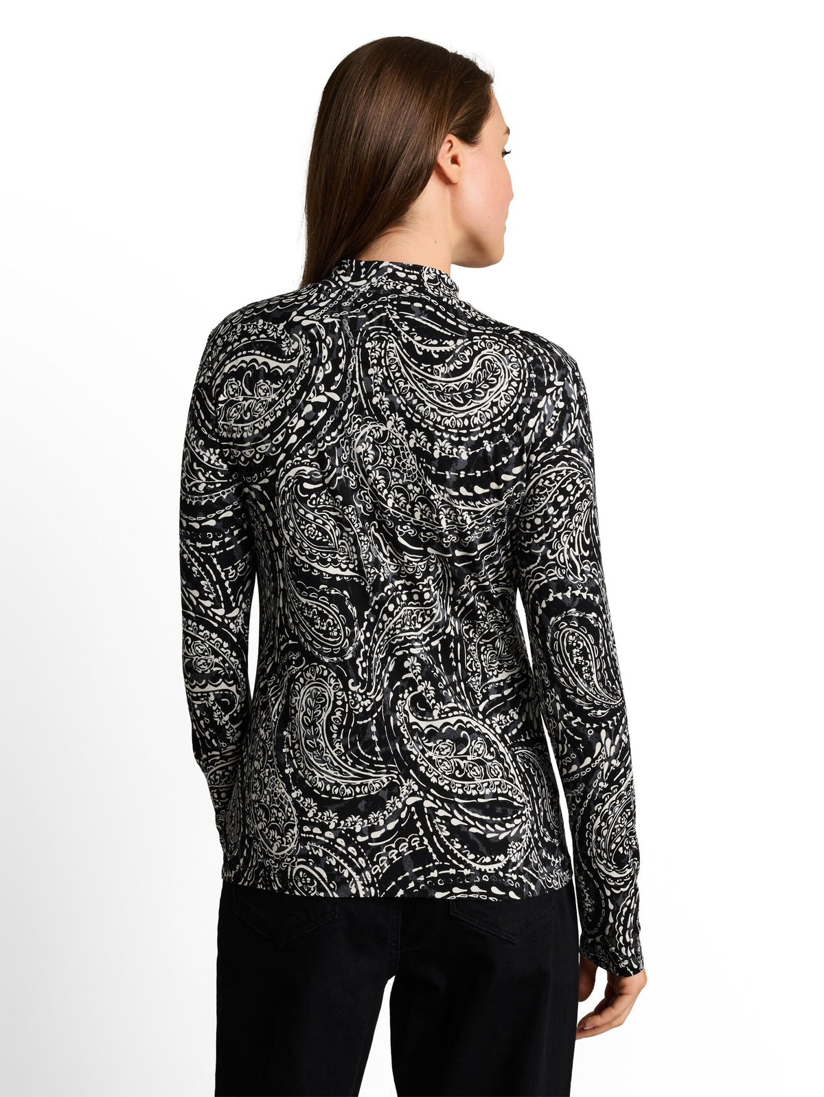 T-shirt mock neck alloverprint - 1052897