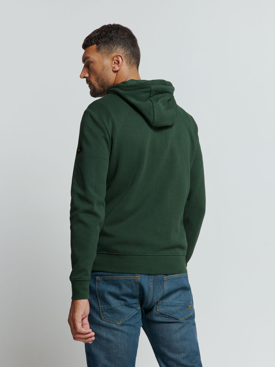 Sweater Hooded Full Zipper Double L - 25100907