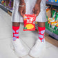 Socken Salty Chips, Red - EMSNOCCHIPR