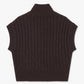 VMBANG RIB SL HIGHNECK ZIPPER VEST - 10347170