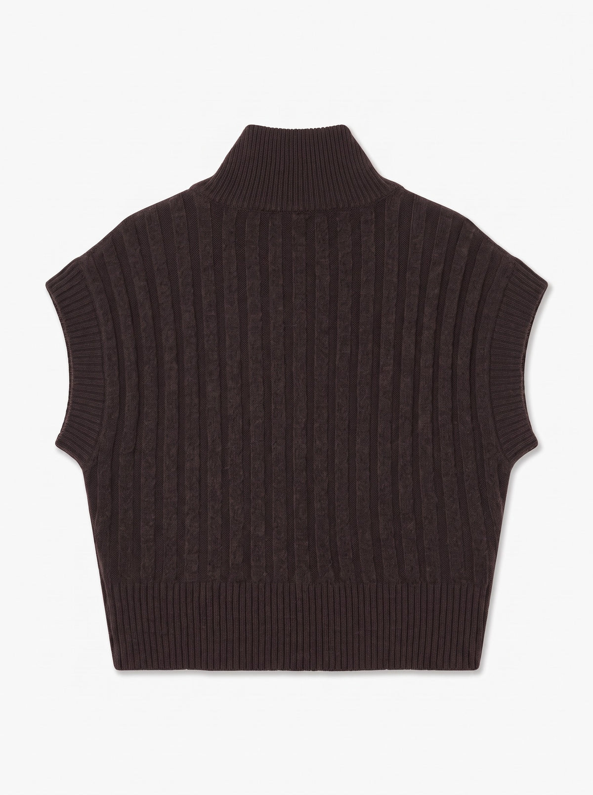 VMBANG RIB SL HIGHNECK ZIPPER VEST - 10347170