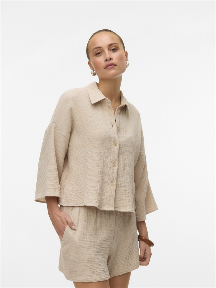 VMNATALI CROP SHIRT WVN NOOS - 10279685
