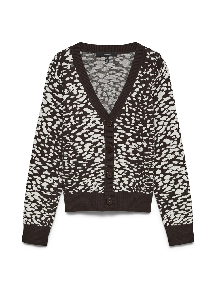 VMARIA ART LS V-NECK CARDIGAN REP - 10314507