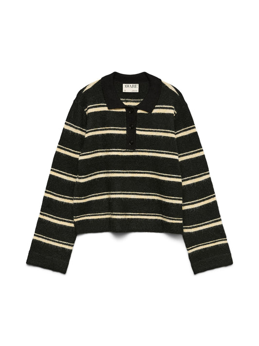 AWTACEY LS POLO KNIT - 10334366