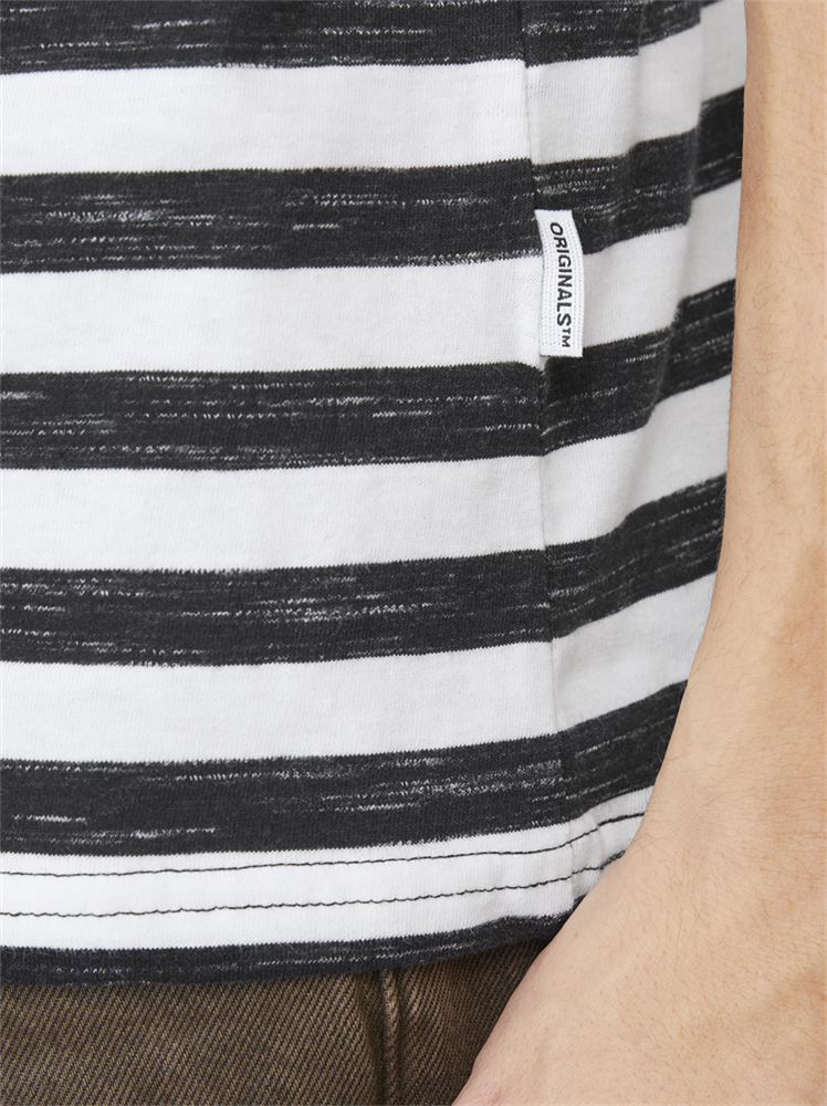 JORTAMPA STRIPE TEE SS CREW NECK - 12252176