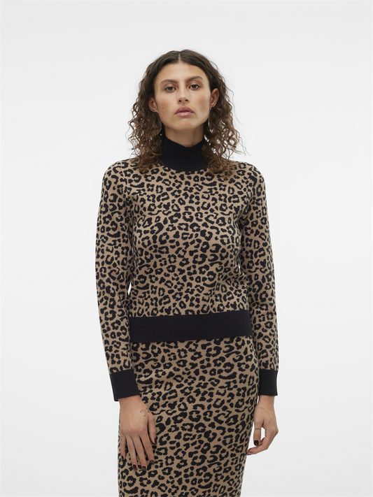 VMARIA ART LS HIGH-NECK PULLOVER GA - 10314509