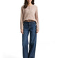 knit cardigan with saddle shou - 1047700