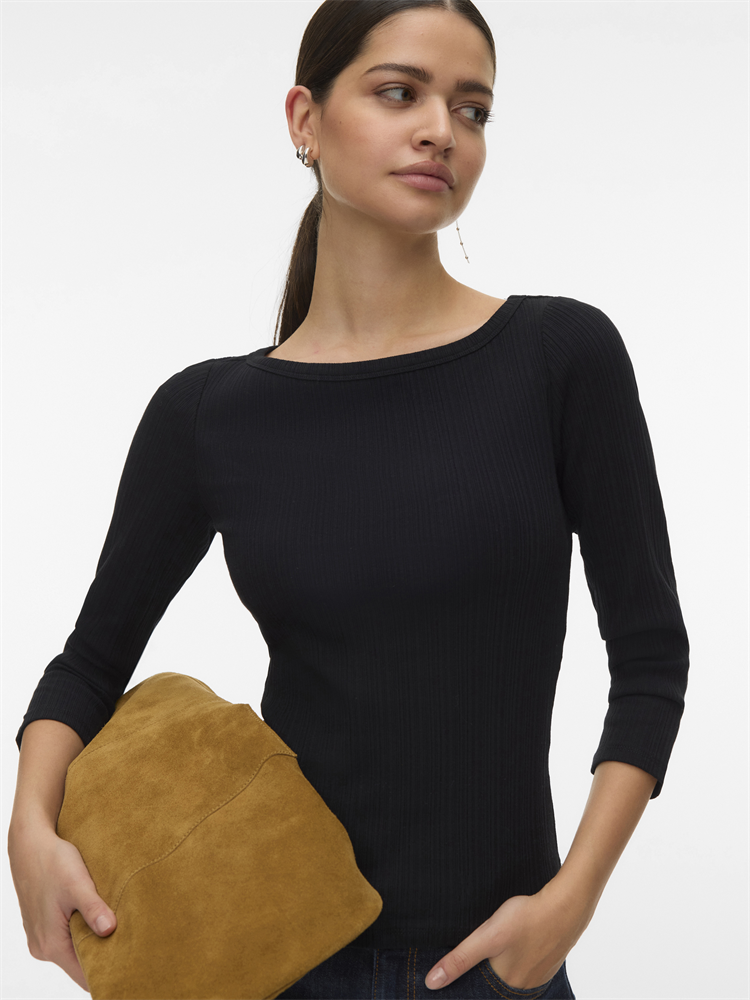 AWVERDE 3/4 BOATNECK TOP - 10339925