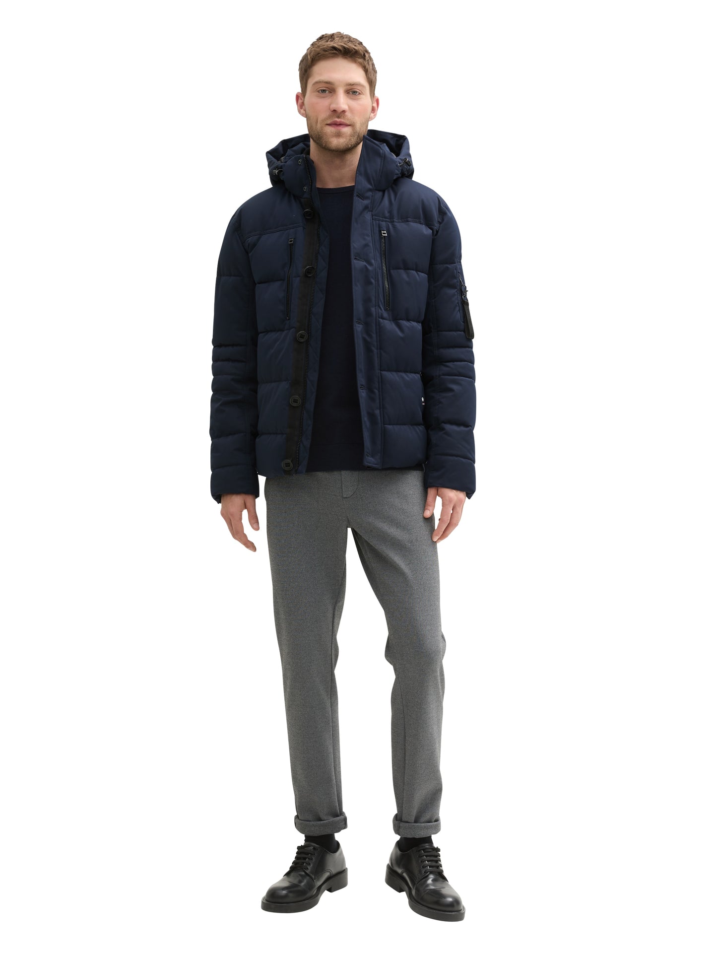 puffer jacket with hood - 1041323