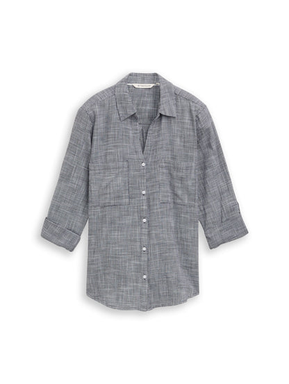 blouse with slub structure - 1035247