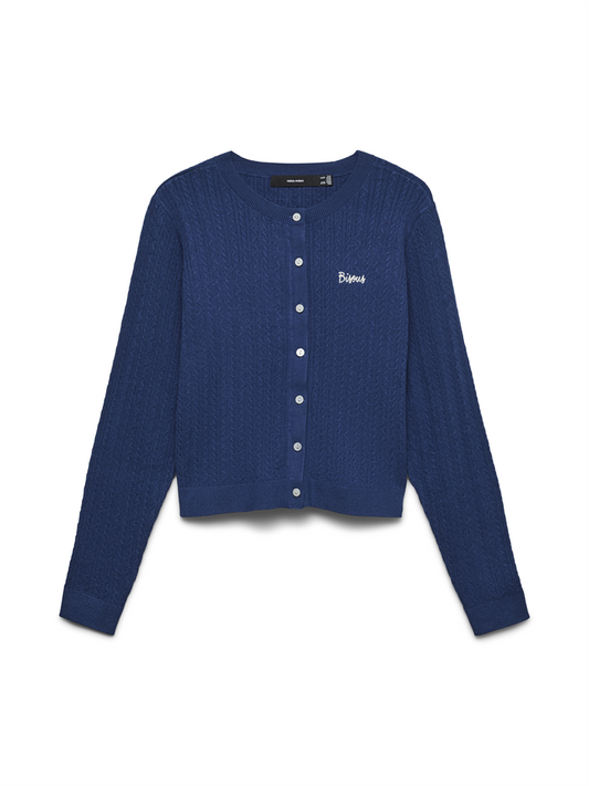 VMGOLD CABLE LS O-NECK CARDIGAN - 10346495