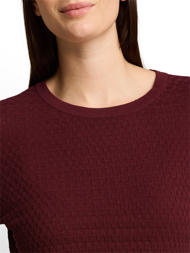 knit structured shortsleeve - 1052767
