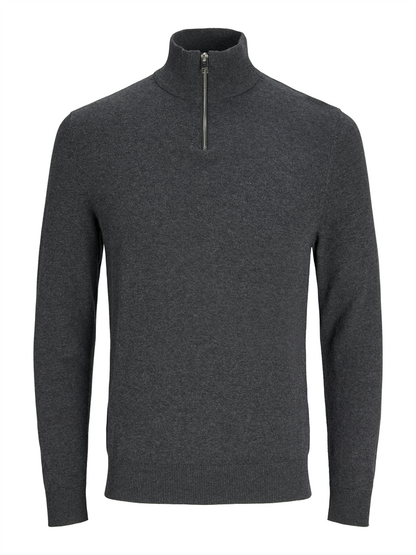 JJEEMIL KNIT HALF ZIP NOOS - 12189339