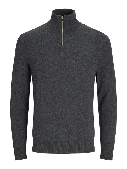 JJEEMIL KNIT HALF ZIP NOOS - 12189339