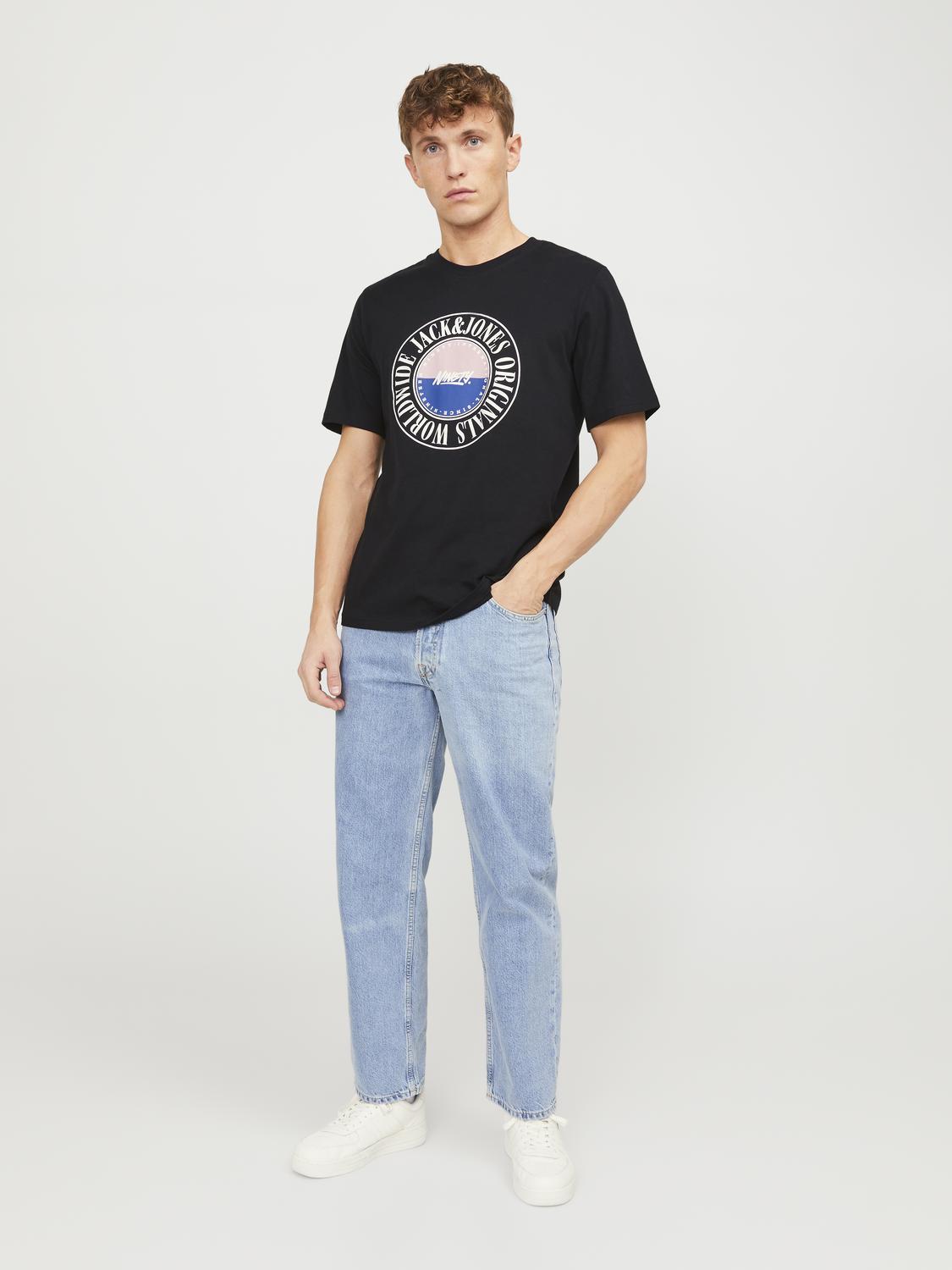 JORCOBIN TEE SS CREW NECK LN - 12250411