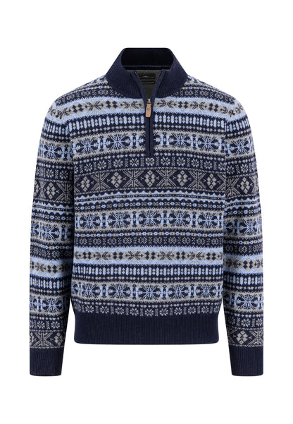 Zip Troyer, Jacquard, Lambswool*RWS - 1510365
