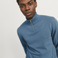 JJEEMIL KNIT HALF ZIP NOOS - 12189339