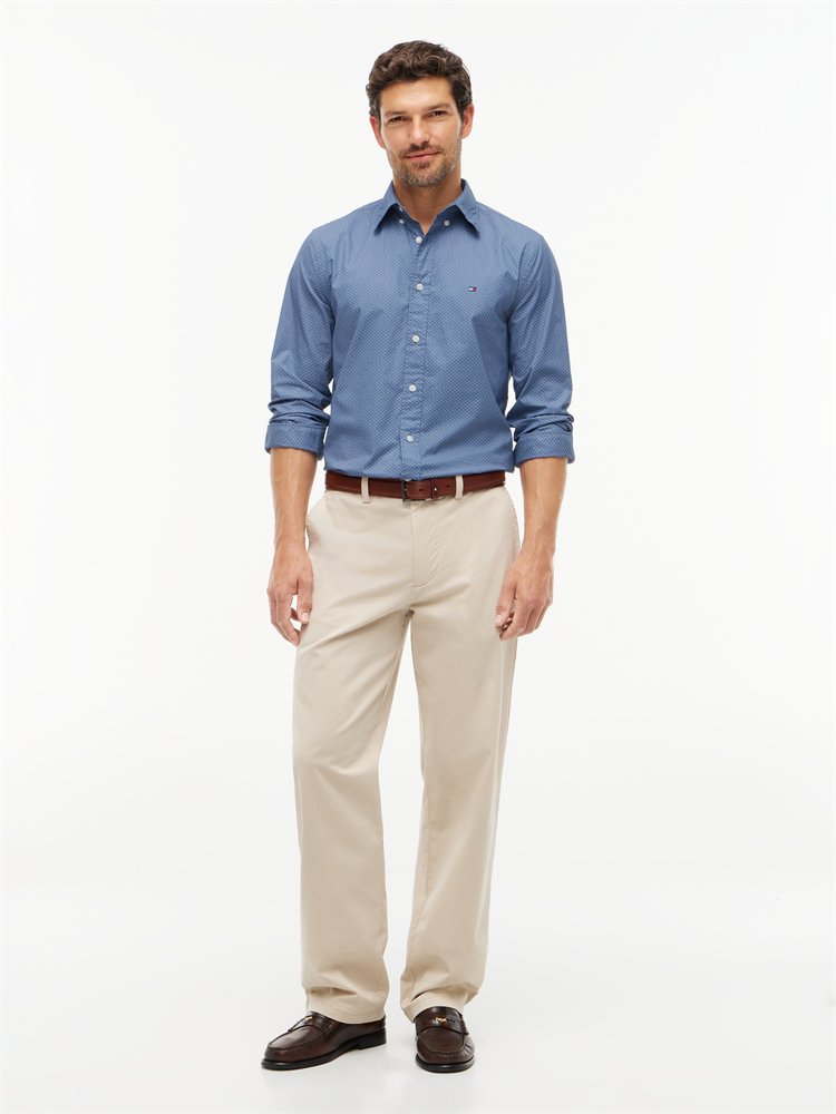 FLEX POPLIN GEO PRINT RF SHIRT - MW0MW44580