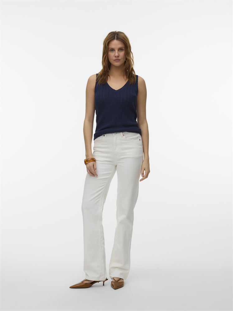 VMNEWLEX POINTELLE V-NECK TOP - 10340559