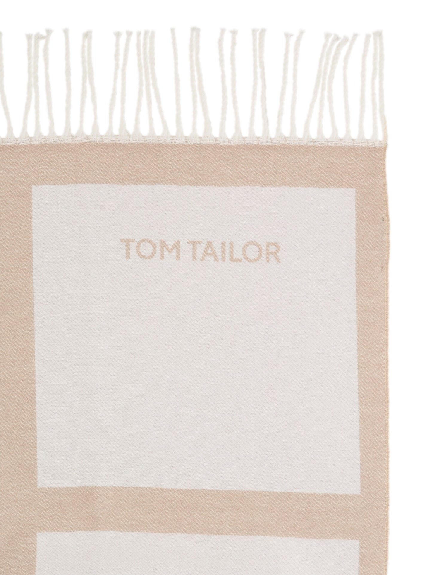woven wording scarf - 1048056