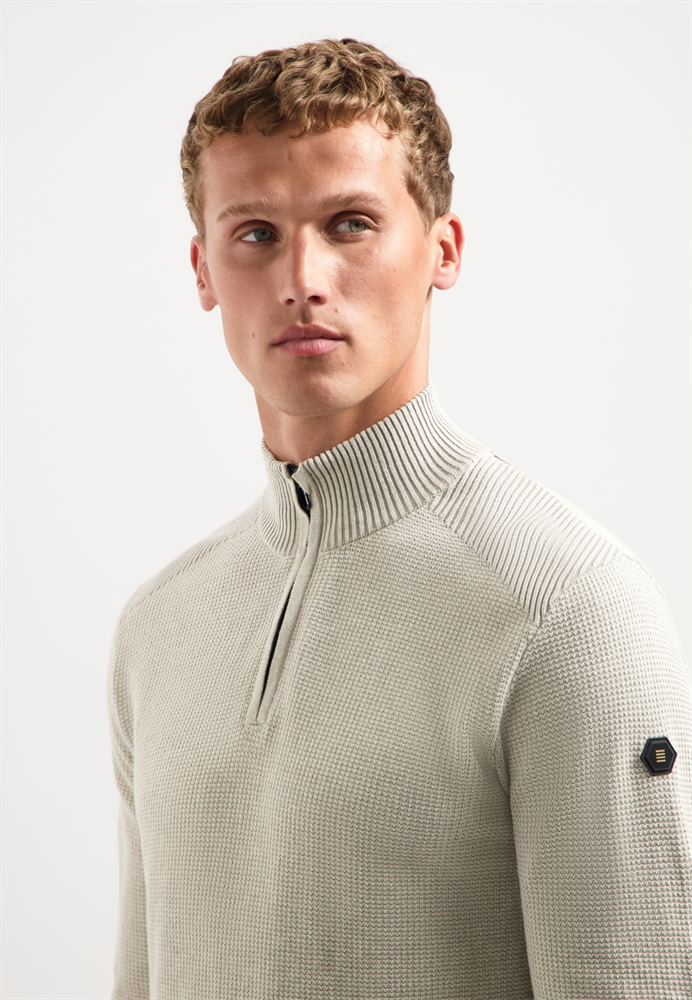 Pullover Half Zip Plated Structure - 29230813SN