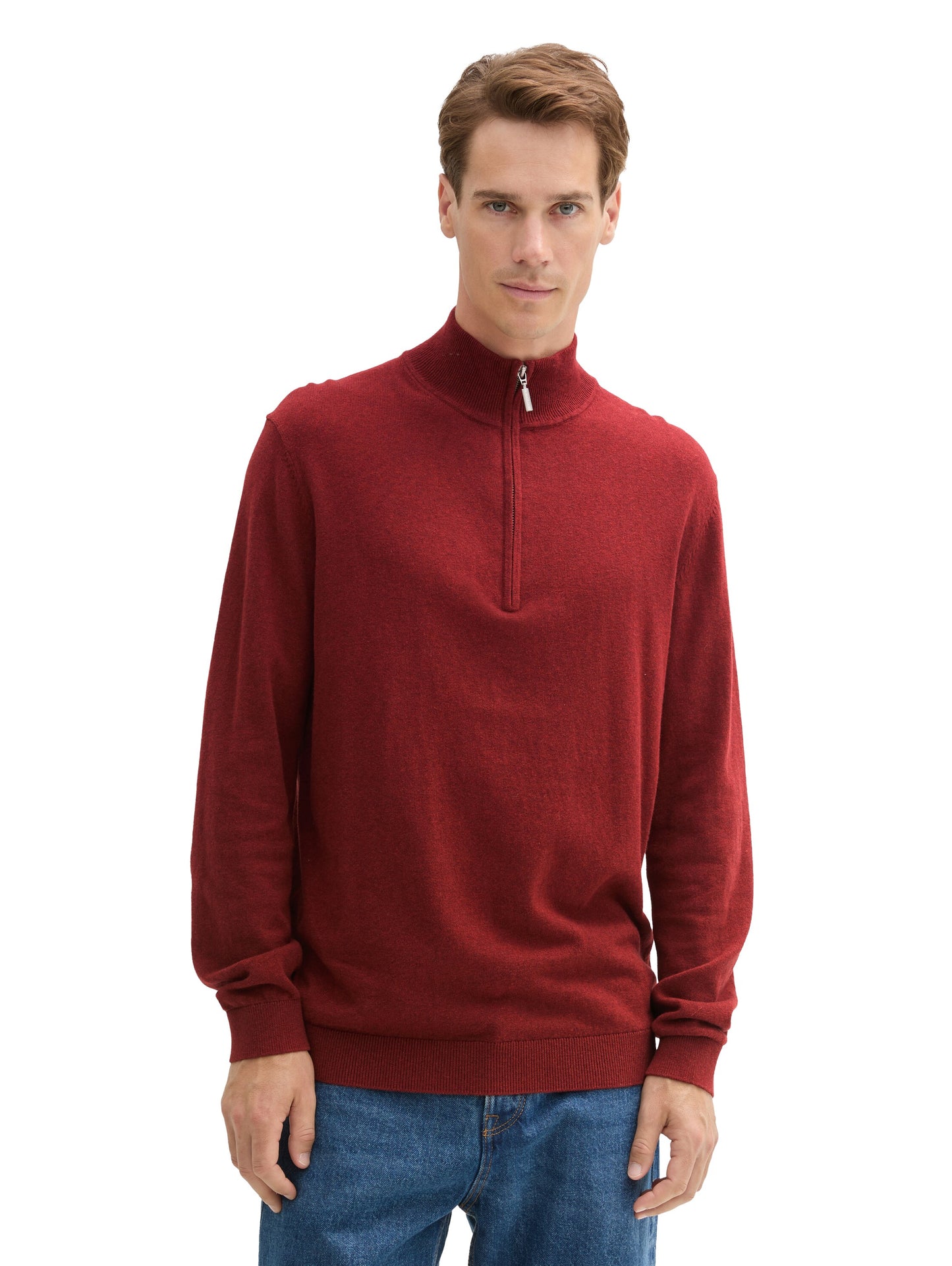 cotton cashmere knit troyer - 1043268