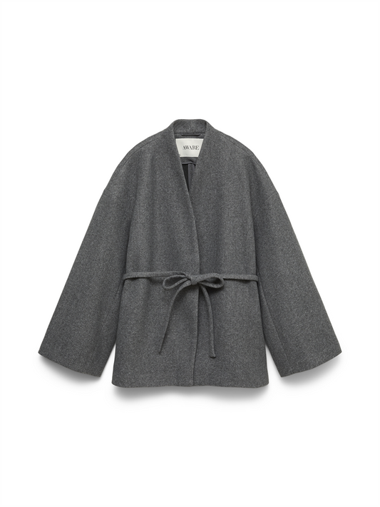 AWSIJINA LS V-NECK SHORT JACKET NOO - 10346138