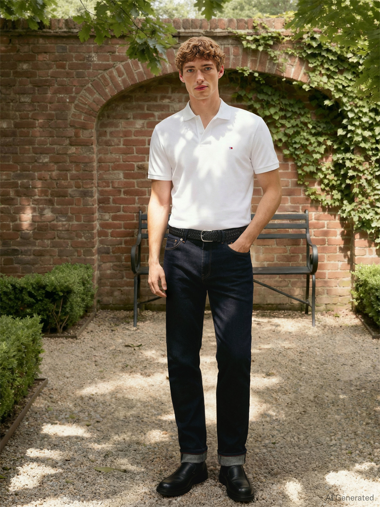 LIQUID COTTON ESSENTIAL REG POLO - MW0MW35585