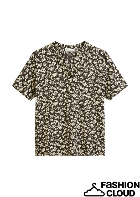 Jersey-blouse, short-sleeve, placke - 503206751263