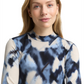 T-shirt mock neck alloverprint - 1048930