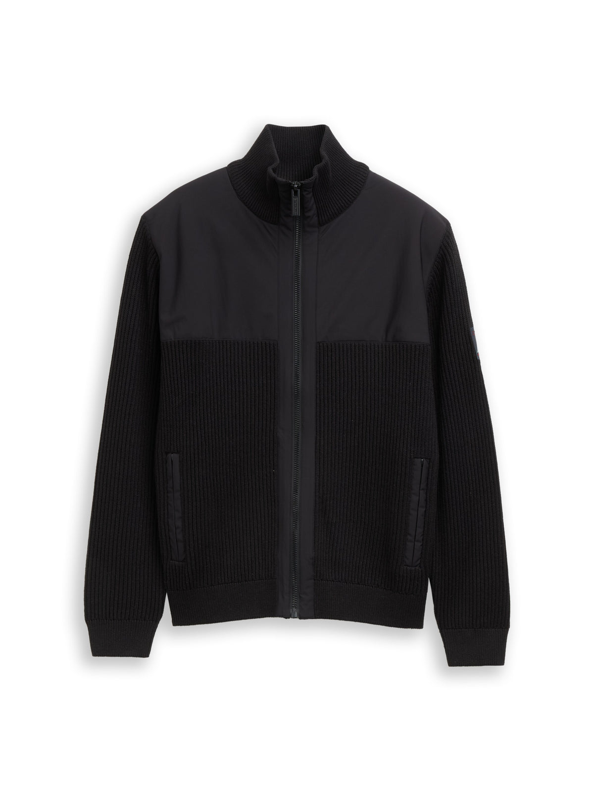 zip jacket knit with fabric mi - 1052242