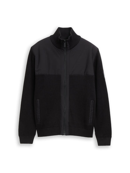 zip jacket knit with fabric mi - 1052242